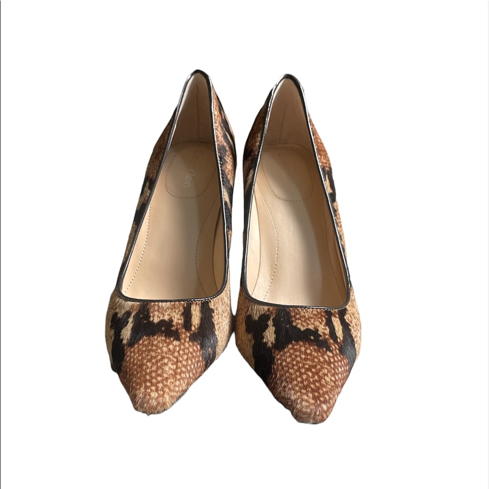 Calvin Klein Calf-hair Animal Print Dolly, Size 5M